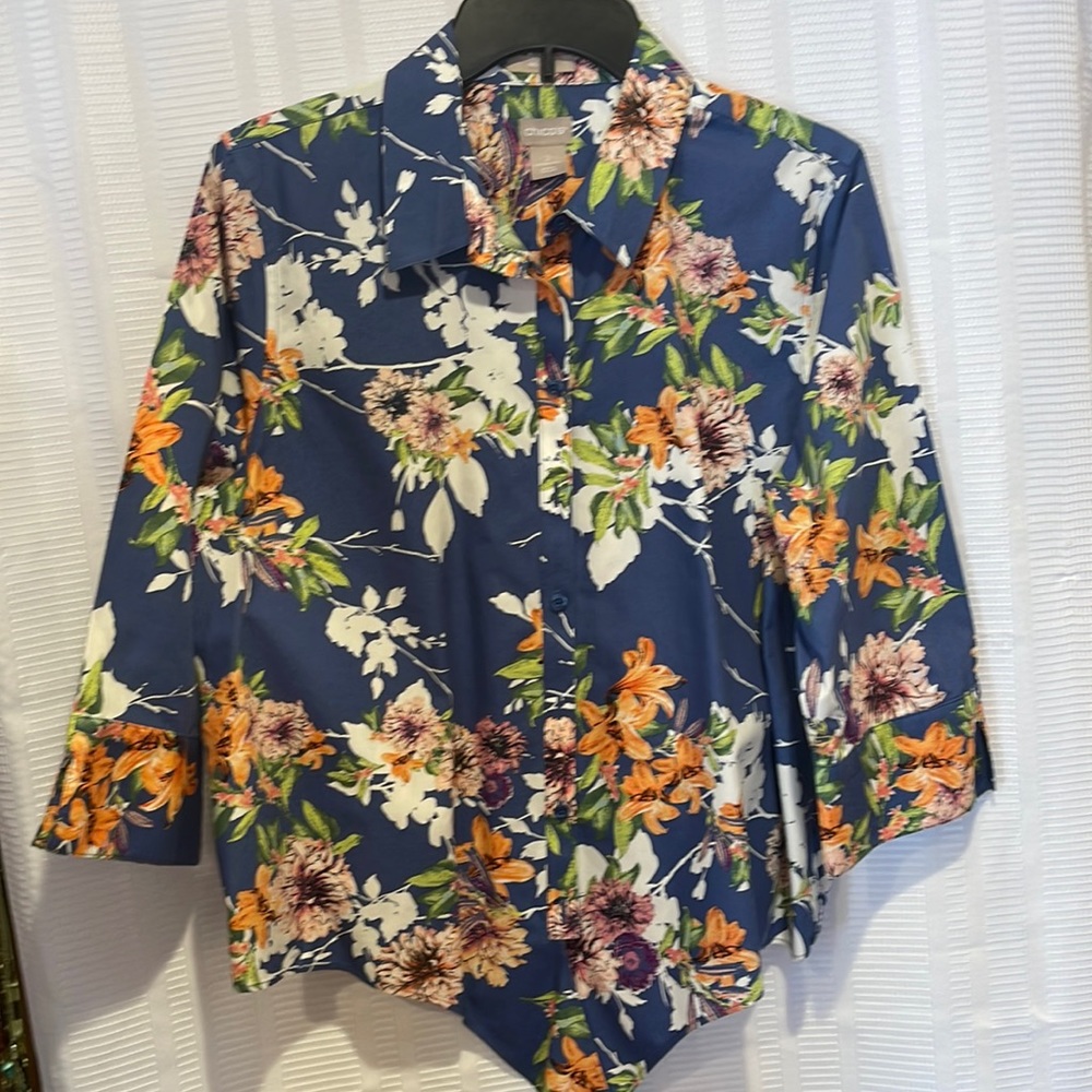 NWOT Floral Chico’s Tie-waist 🌺